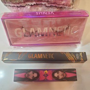Glamnetic Lashes and Eyeliner, Qveen Brow Glue